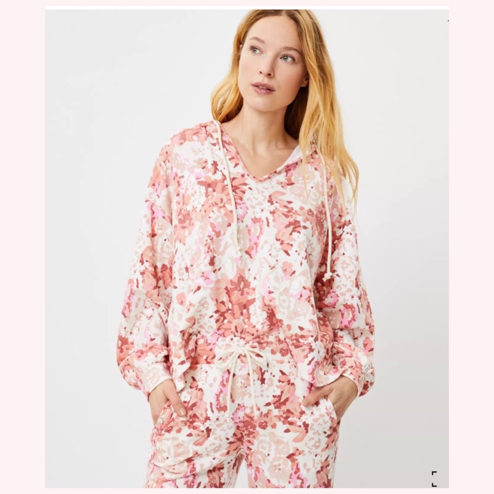 LOFT Petite Lou & Grey In Bloom Terry Hoodie